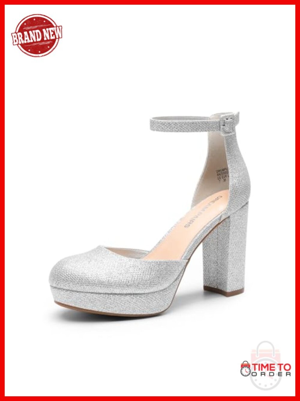 Women's Platform Chunky Closed Toe Heels Ankle Strap Dress Pumps